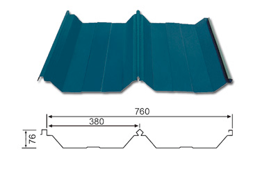 YX76-380-760 (Hidden type roof sheet)